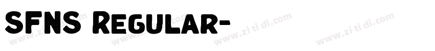 SFNS Regular字体转换 SFNS Regular字体转换